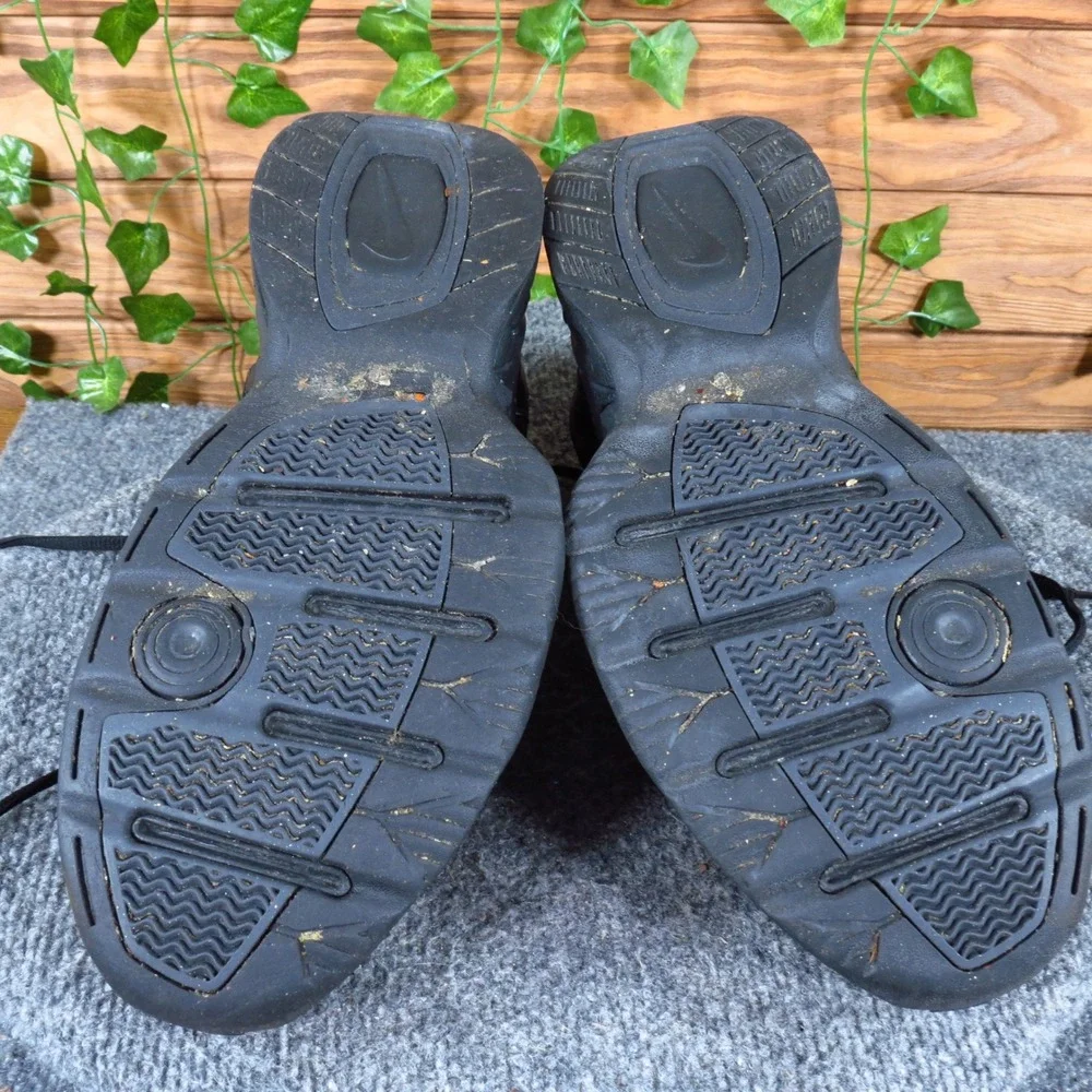 Nike Air Monarch‎ IV Mens Training Shoes Size 11.5 Cross Training Black Leather